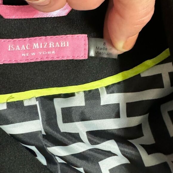Isaac Mizrahi New York Black Blazer Jacket Size 8 - Picture 7 of 10